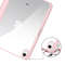 Trifold Clear Back Case with Pen Holder for iPad, Hard Acrylic Protective Stand Cover for Apple iPad