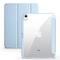 Trifold Clear Back Case with Pen Holder for iPad, Hard Acrylic Protective Stand Cover for Apple iPad