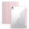 Trifold Clear Back Case with Pen Holder for iPad, Hard Acrylic Protective Stand Cover for Apple iPad