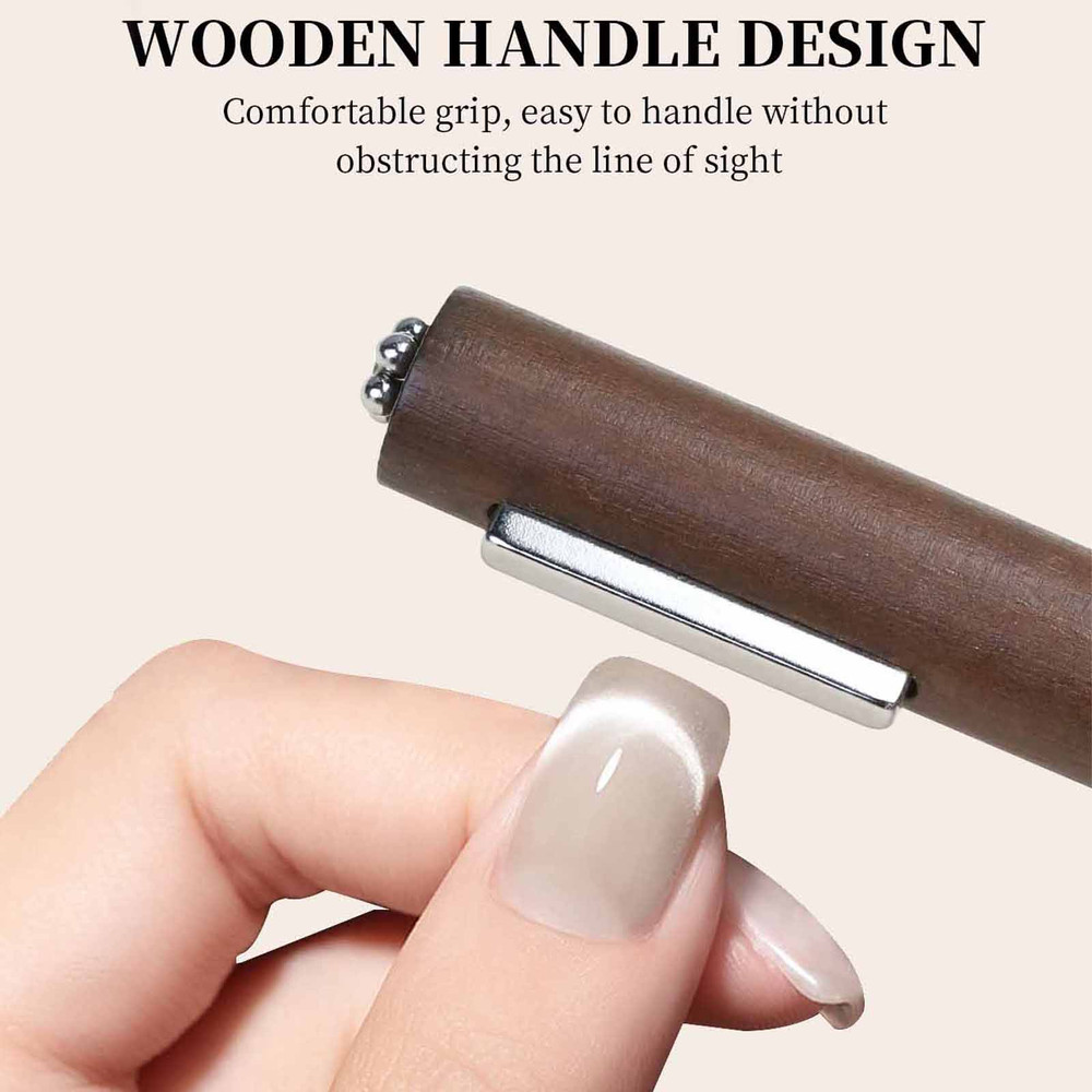 3-in-1 Multifunctional Magnetic Cat's Eye Gel – Large Cylinder Super Strong Magnet for Nail Polish Line Effect Nail Art