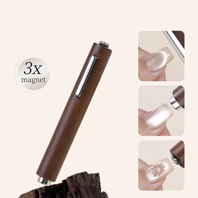3-in-1 Multifunctional Magnetic Cat's Eye Gel – Large Cylinder Super Strong Magnet for Nail Polish Line Effect Nail Art