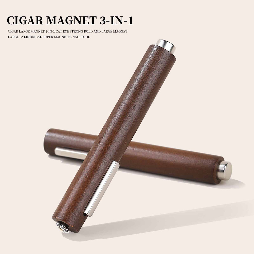 3-in-1 Multifunctional Magnetic Cat's Eye Gel – Large Cylinder Super Strong Magnet for Nail Polish Line Effect Nail Art