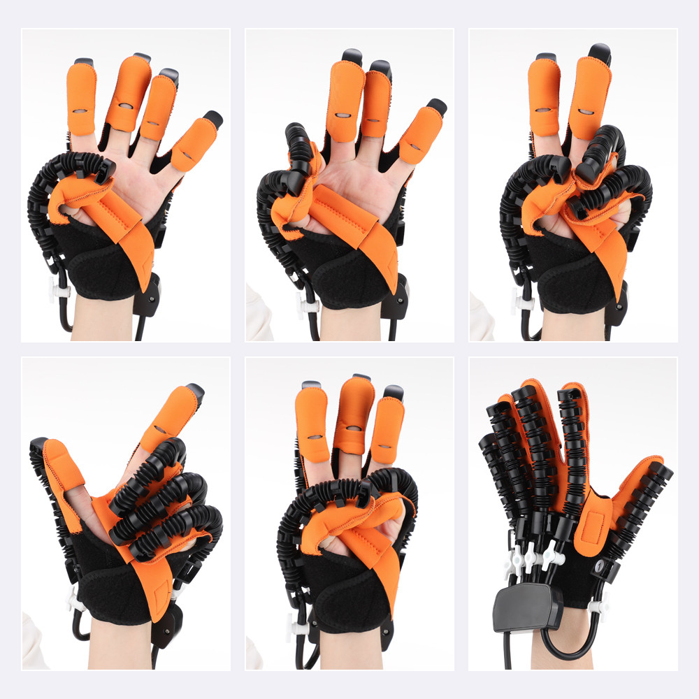 Left & Right Hand Finger Rehabilitation Robot Gloves – Stroke & Hemiplegia Therapy Glove for Cerebral Infarction Recover