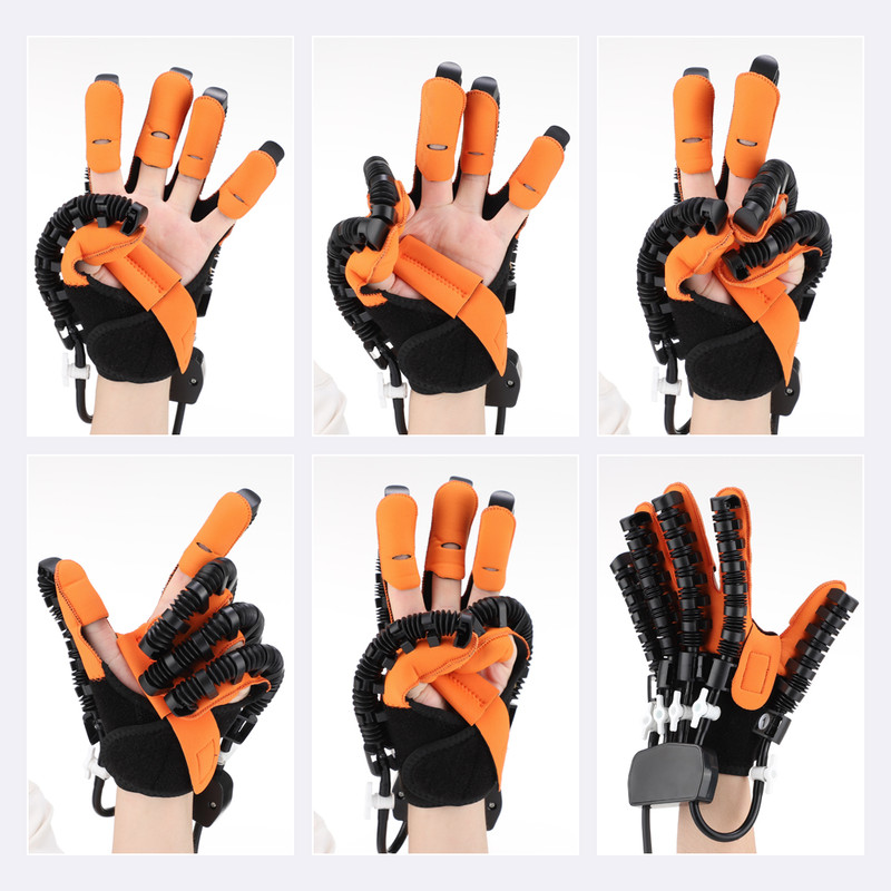 Left & Right Hand Finger Rehabilitation Robot Gloves – Stroke & Hemiplegia Therapy Glove for Cerebral Infarction Recover