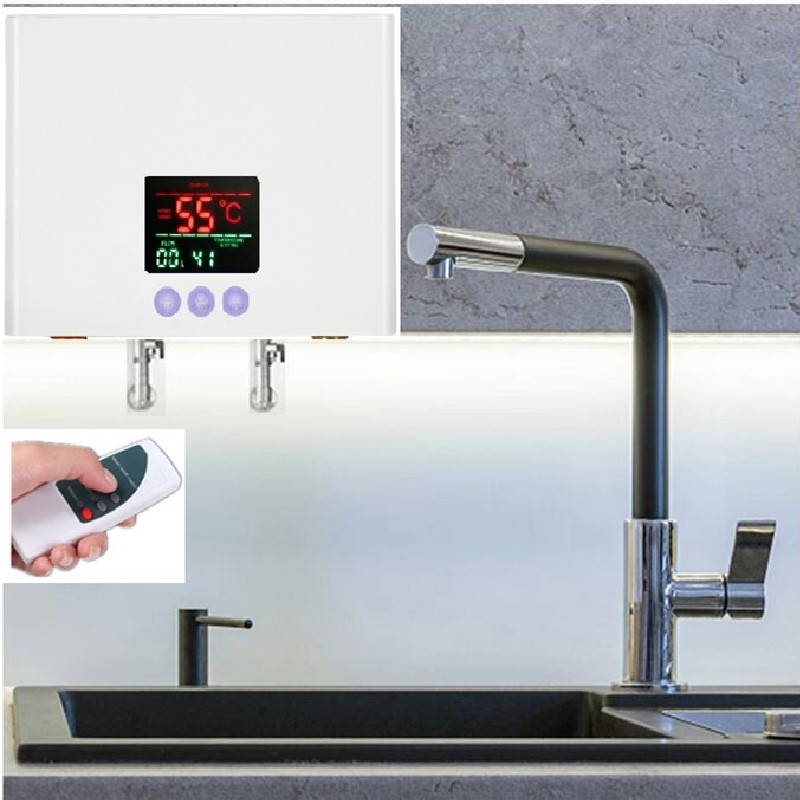 110V220V Instant Water Heater 3000W5500W  WallMounted Electric Heater For Bathroom Shower  Kitchen  2
