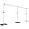 Portable Double Crossbar Pipe  Drape Backdrop Stand Kit Wedding Curtain Display Aluminum Pipe Frame 0
