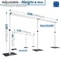 Portable Double Crossbar Pipe Drape Backdrop Stand Kit Wedding Curtain Display Aluminum Pipe Frame 1
