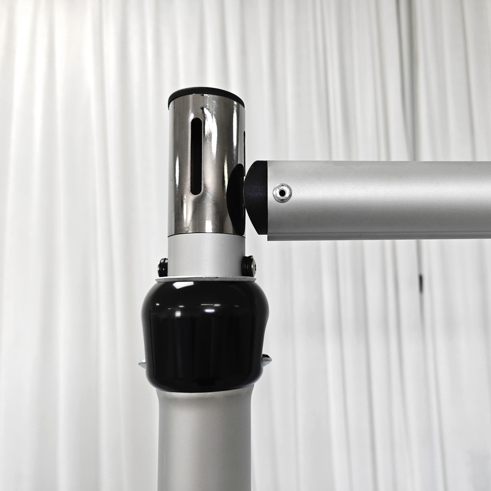 Portable Double Crossbar Pipe  Drape Backdrop Stand Kit Wedding Curtain Display Aluminum Pipe Frame 2