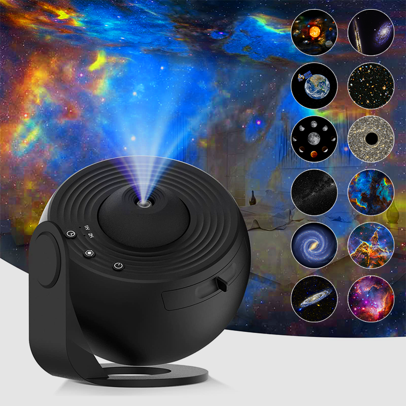 Night Light Galaxy Projector 360 Rotating Starry Sky Projector Lamp For Kids Bedroom Valentines Day 7