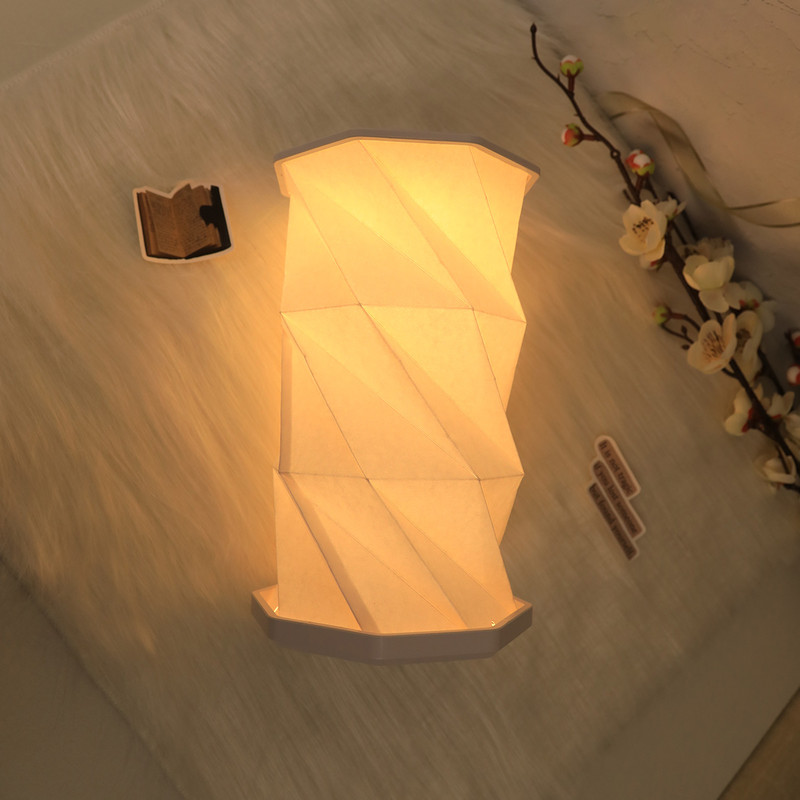 Creative Foldable Atmosphere Light Rotating Night Light USB LED Table Light For Bedroom Bedhead Dec 1