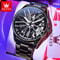 High Quality OLEVS Men Watches Waterproof, Car Rim Sport Quartz Watch, Stainless Steel Fashion Men Luxury Watch