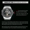 Automatic Mechanical Watch Men Skeleton Dial Waterproof Sport Wristwatch Stainless Steel Case Silic 5