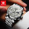 Men Watches Classic Chronograph Watch Original Quartz Wristwatch Waterproof Reloj 24 Hour Moon Phas