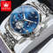 Men Watches Classic Chronograph Watch Original Quartz Wristwatch Waterproof Reloj 24 Hour Moon Phas