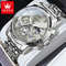 Men Watches Classic Chronograph Watch Original Quartz Wristwatch Waterproof Reloj 24 Hour Moon Phas