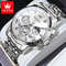 Men Watches Classic Chronograph Watch Original Quartz Wristwatch Waterproof Reloj 24 Hour Moon Phas