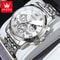Men Watches Classic Chronograph Watch Original Quartz Wristwatch Waterproof Reloj 24 Hour Moon Phas