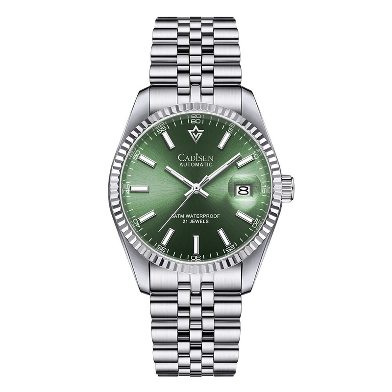Top Brand CADISEN Men Mechanical Watch Stainless Steel Business Watch Waterproof Luxury Automatic T 8