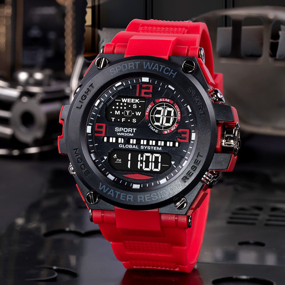 Multifunction Electronic Watches for Men, Waterproof Shockproof Sports Wristwatch, Drop Resistant Durable Design