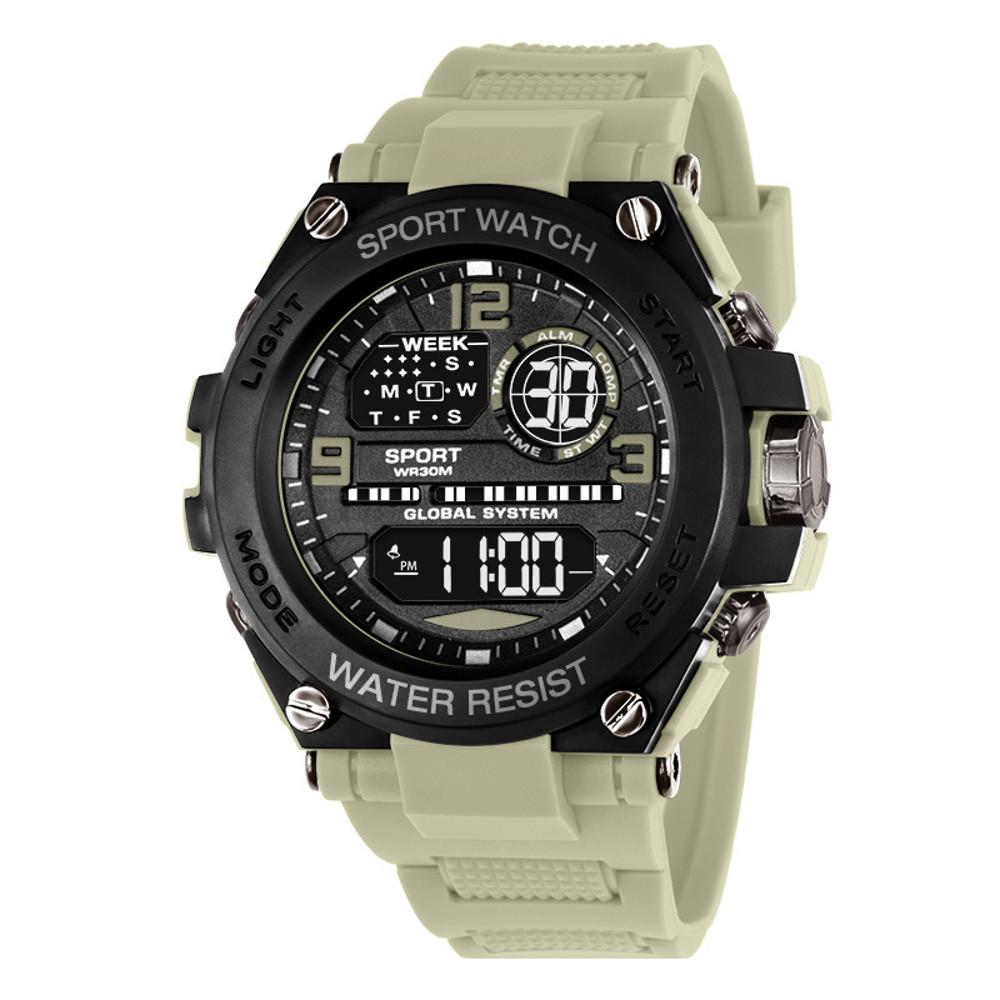 Multifunction Electronic Watches for Men, Waterproof Shockproof Sports Wristwatch, Drop Resistant Durable Design