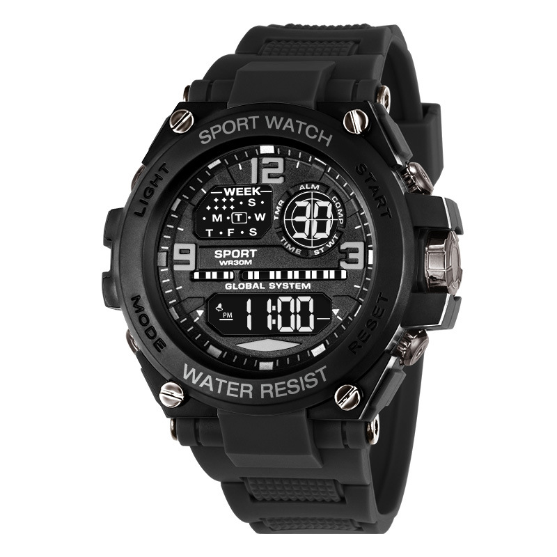 Multifunction Electronic Watches for Men, Waterproof Shockproof Sports Wristwatch, Drop Resistant Durable Design
