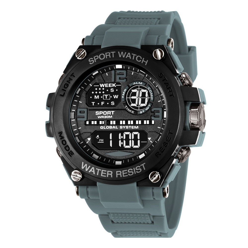 Multifunction Electronic Watches for Men, Waterproof Shockproof Sports Wristwatch, Drop Resistant Durable Design