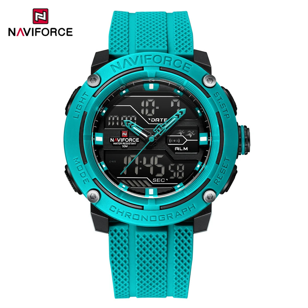 Men Waterproof Sport Watch, Quartz Digital Dual Time Wristwatch, Military Stopwatch Reloj Hombre