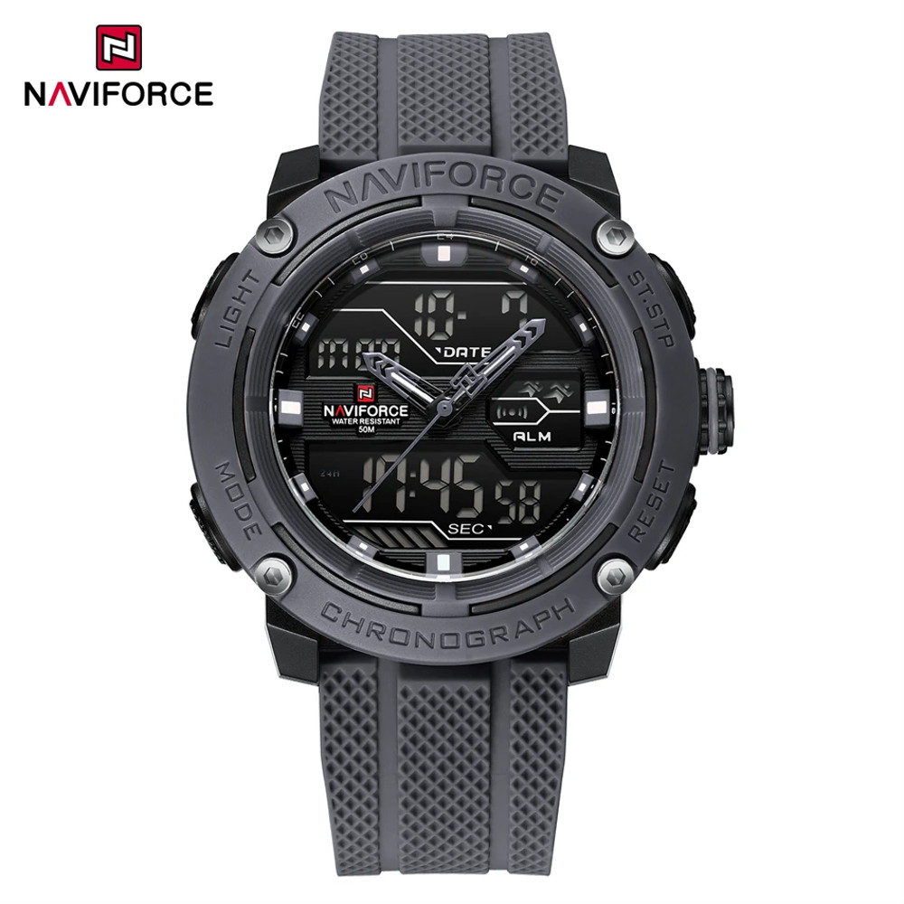 Men Waterproof Sport Watch, Quartz Digital Dual Time Wristwatch, Military Stopwatch Reloj Hombre