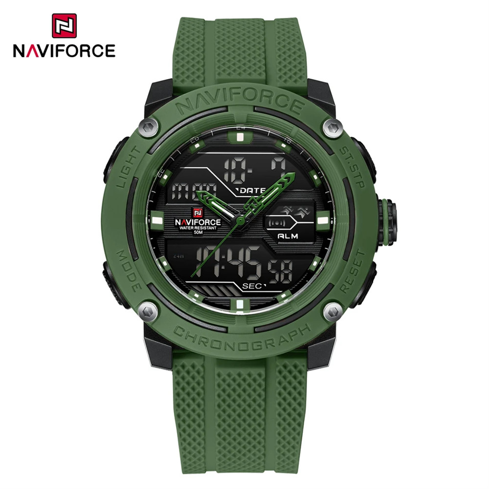 Men Waterproof Sport Watch, Quartz Digital Dual Time Wristwatch, Military Stopwatch Reloj Hombre