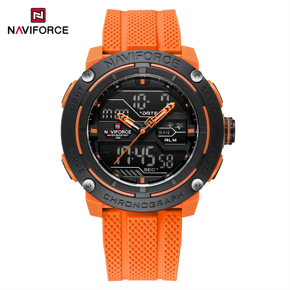 Men Waterproof Sport Watch, Quartz Digital Dual Time Wristwatch, Military Stopwatch Reloj Hombre