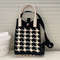 Women Korean Heart Knit Mini Square Handbag Small Shoulder Bag Girls Cute Outdoor Crossbody Purse F 5