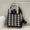 Women Korean Heart Knit Mini Square Handbag Small Shoulder Bag Girls Cute Outdoor Crossbody Purse F 5