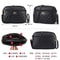 High Capacity Fashion Lingge Crossbody Shoulder Bag, Four Layer Handbag for Middle Aged Women, Camera Square Purse