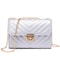 Lingge Chain Small Square Bag for Women, Stylish Lock Buckle Crossbody, Textured Shoulder Handbag for Casual Outfits
