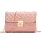 Lingge Chain Small Square Bag for Women, Stylish Lock Buckle Crossbody, Textured Shoulder Handbag for Casual Outfits