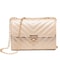 Lingge Chain Small Square Bag for Women, Stylish Lock Buckle Crossbody, Textured Shoulder Handbag for Casual Outfits