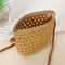 Mini Straw Bag for Summer, Hollow Handwoven Crossbody Bag, Shoulder Handbag, Kid Beach Purse, Wallet for Women and Girls