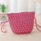 Mini Straw Bag for Summer, Hollow Handwoven Crossbody Bag, Shoulder Handbag, Kid Beach Purse, Wallet for Women and Girls