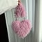 Oversized Faux Fur Heart Shape Tote Bag for Women, Mongolian Furry Handbag, Long Shoulder Strap, Soft Plush Purse