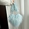 Oversized Faux Fur Heart Shape Tote Bag for Women, Mongolian Furry Handbag, Long Shoulder Strap, Soft Plush Purse
