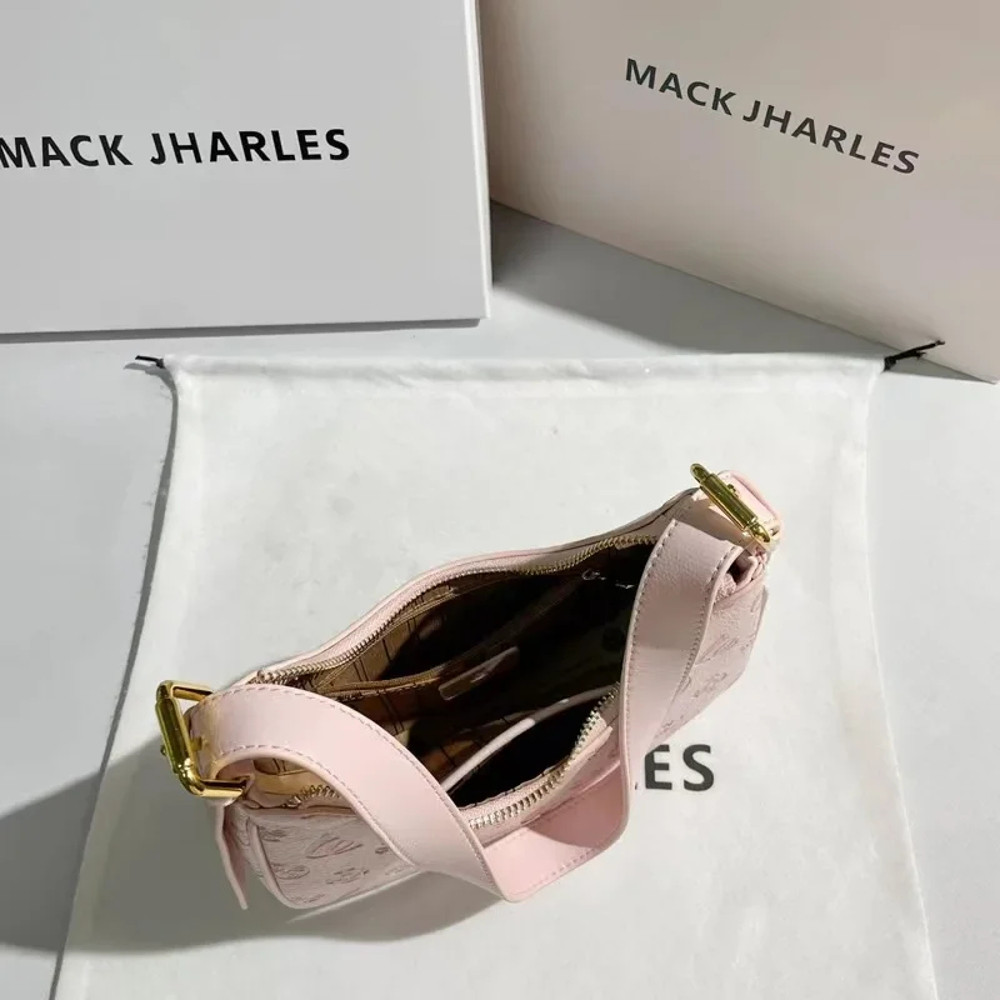 Summer Women Shoulder Bag, Trendy Pink Underarm Purse, Cute Lawson Commuter Handbag with Comfortable Top Handle