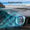 Adjustable Car Mini Fan, USB Electric Outlet Air Cooler, 3 Speeds, Colorful Ambiance Lights, Air Freshener for Car