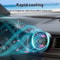 Adjustable Car Mini Fan, USB Electric Outlet Air Cooler, 3 Speeds, Colorful Ambiance Lights, Air Freshener for Car