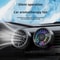 Adjustable Car Mini Fan, USB Electric Outlet Air Cooler, 3 Speeds, Colorful Ambiance Lights, Air Freshener for Car