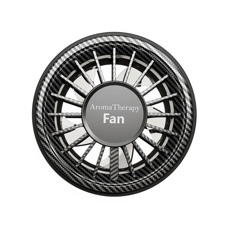 Adjustable Car Mini Fan, USB Electric Outlet Air Cooler, 3 Speeds, Colorful Ambiance Lights, Air Freshener for Car