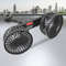 Car Cooling Fan USB Dual Head Fan, Powerful Electric Seat Back Cooler, 360 Degree Rotation for Auto Sedan