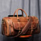 Large Weekend Tote Bag For Men Vintage Crazy Horse Leather Travel Duffle Genuine Leather Large Lugg 0