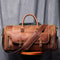 Large Weekend Tote Bag For Men Vintage Crazy Horse Leather Travel Duffle Genuine Leather Large Lugg 6