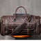 Large Weekend Tote Bag For Men Vintage Crazy Horse Leather Travel Duffle Genuine Leather Large Lugg 7