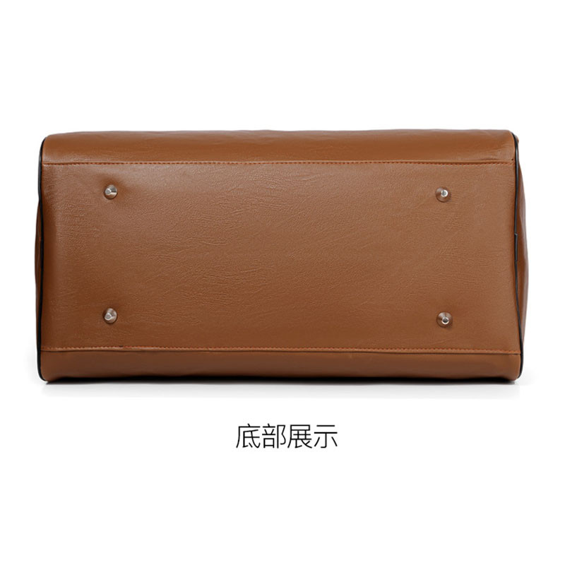 Leather Large Capacity Handbags for Men, Business Travel Bags, Weekend Tote Bag Luggage Organizer